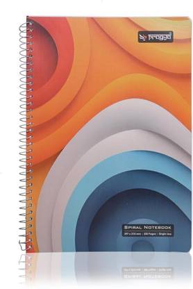 Pragya Spiral Notebook | (21x29.7 CM) | 600 GSM A4 Notebook Single Line 300 Pages
