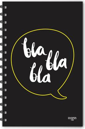 SADAFAL BLA BLA BLA (Ruled - A5 Size) Designer Notebook A5 Diary Ruled 160 Pages
