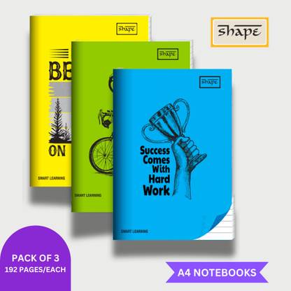 Shape PREMIUM A4 Notebook SINGLE LINE 192 Pages