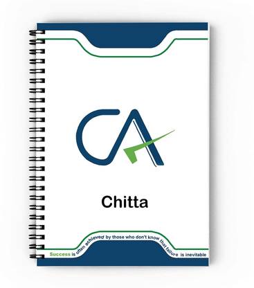 epheriwala CA Chitta / Notebook for Chartered Accountant A5 Diary Unruled 140 Pages