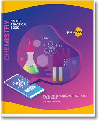NAVNEET Youva Hard Bound Chemistry Practical Book 21.5x26.5 cm Regular Notebook 1 Side Ruled & 1 Side Plain 176 Pages