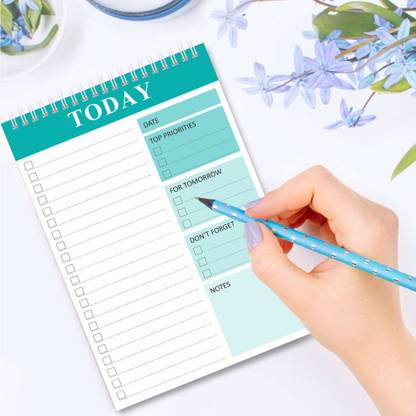 Gadget Ninja To Do List Notepad | Daily Planner Notepad | Checklist Planning Pad Regular Note Pad Ruled 52 Pages