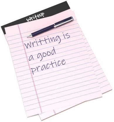 NEELGAGAN Writeup Pad for Office, Writing Office Pads Premium 70 GSM Paper A5 Note Pad Ruled 100 Pages