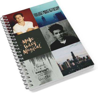 Pinklips Shopping Charlie Puth A5 Notebook Ruled 100 Pages