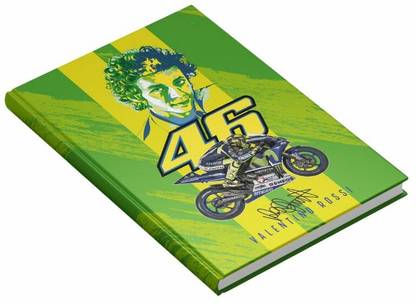 MOTOCUPID VR 46 Valentino Rossi A5 Notebook HARD BOUND Plain Paper 160 Pages
