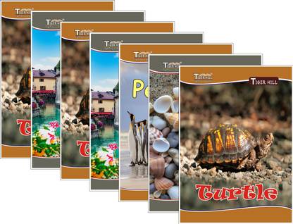 TigerHill A4 NOTE BOOK INTERLEAF | SOFT AND THICK PAGES | A4 Notebook Interleaf (One Side Ruled One Side Plain) 172 Pages