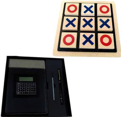 Premio Coppex Diary with Pen, Built-In Calculator + (Free Tic-Tac-Toe) A5 Diary Single Ruled 200 Pages