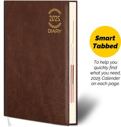 Abstract Collection Regular Planner Dated Diary 2023 (Golden Page) A5 Diary Single Rule 366 Pages