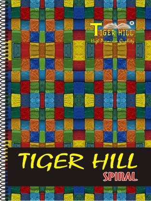 TigerHill A4 SPIRAL NOTE BOOK RULED 6 SUBJECT | SOFT AND THICK PAGES | A4 Notebook Single Line 240 Pages