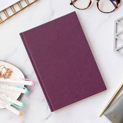 INNAXA Hardbound Diary, Blank Notebooks, A5 (6 x 8") Blank Page Notebook, A5 Notebook Blank 152 Pages