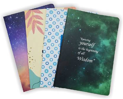 KAPBRO Note Book, Natural Shade Paper, A5 Notebook unrulled (64x4=256 Pages) 64 Pages
