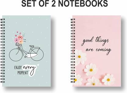 ROT RIX combo of 2 Notebooks A5 Diary Unruled 144 Pages