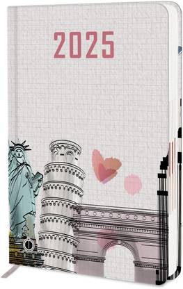 Jhingalala Hard Bound Executive 2025 Diary With 365 Dates I New Year Diary 2025 I A5 Diary Ruled 344 Pages