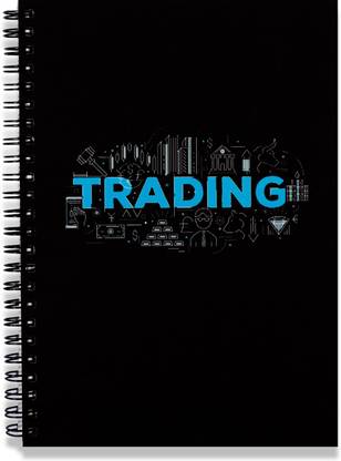 The Future Stop Trading Journal, Includes Personal Memo, Winning Streak, Chart Patterns A5 Journal Wire Bound Note book, High Quality Pages, Spiral-Bound, Trading Journal, Unruled 60 Pages