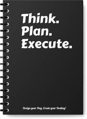 The Papier Ocean Undated Daily Productivity Tracker and Task Organizer A5 Planner Ruled 160 Pages