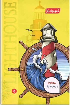 NEELGAGAN Vista Notebook, Register Softcover (17cm X 27cm) Regular Notebook Ruled 208 Pages
