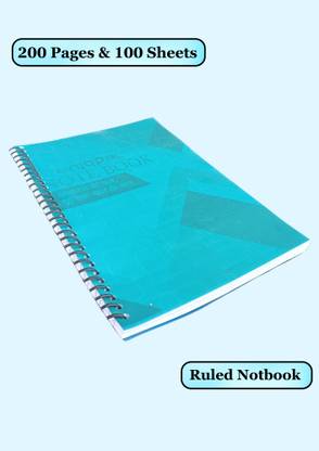 UNIQPAL SET OF 1 A4 Notebook Ruled 200 Pages