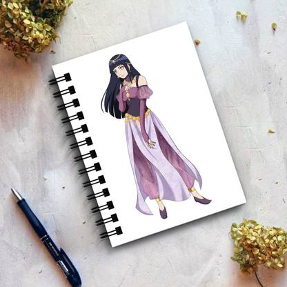 THEME VINTAGE Naruto Anime Beautiful Hinata Hyuga Designer Notebook A5 Notebook Unruled 160 Pages