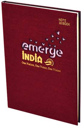 PRINTMAN Emerge India Fabric Laser Cut Notebook Size - Big Regular Note Pad Single Ruled 200 Pages