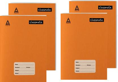 Classmate Brown cover Regular Notebook Square-line(Math) 172 Pages