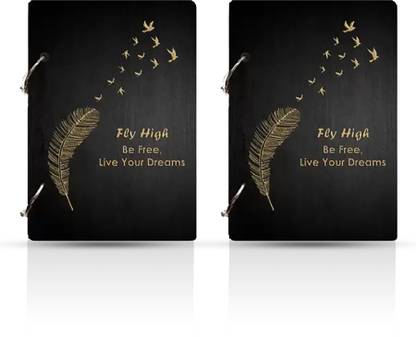 Flipkart SmartBuy Handmade paper wooden diary A5 Diary UNRULED 160 Pages