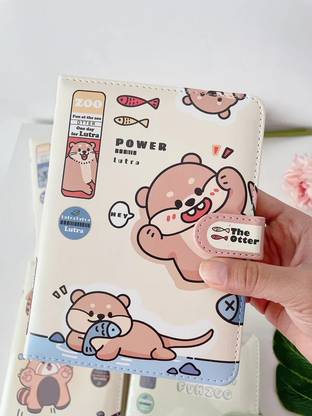 AWEJOY Diary for Girls - Cute Animal Design Diary, Kawaii Diaries, Stylish Diary A5 Diary Glitter Notebooks for Kids Best for Birthday Return Gifts 112 Pages