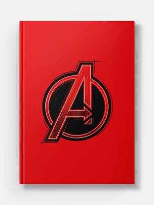 Macmerise Avengers Sketch Logo A5 Diary Ruled 100 Pages