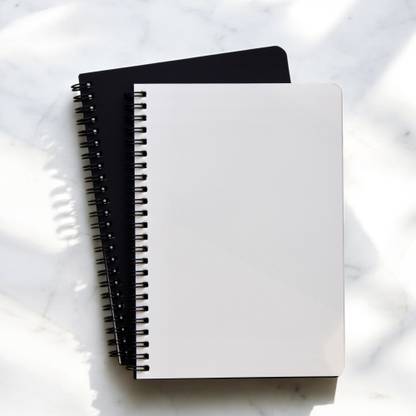 INNAXA A5 Black Cover Blank Notebook,A5 Journal, 100 GSM Paper A5 Notebook Blank 120 Pages