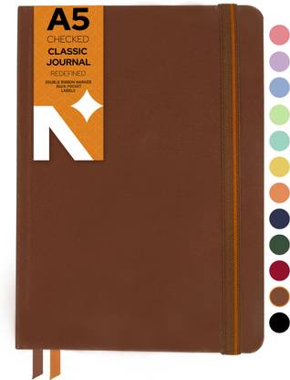 NEORAH Square Journal-Office Work Student Planner -100gsm-(21x14.8cm) A5 Notebook Squared 160 Pages