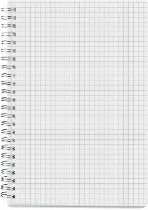 TWONE Spiral Grid Grid Notebook - A5 Grid Journal A5 Notebook Grid 80 Pages
