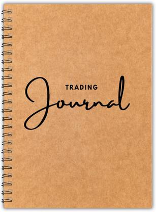 TimeWise Trading Journal Monochrome Stock Market Notebook Day Trade Log A5 Journal Unruled 130 Pages
