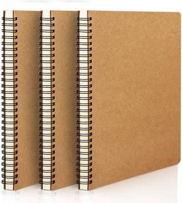 Eusoar Notebook Spiral, College Ruled Paper, Lined Travel Writing Notebooks Journal A5 Notebook Ruled 120 Pages