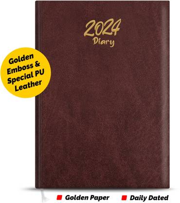 Abstract Collection 2023 Executive Style Superior Quality Diary with Excellent Design Hard Bound A5 Diary RULED 366 Pages
