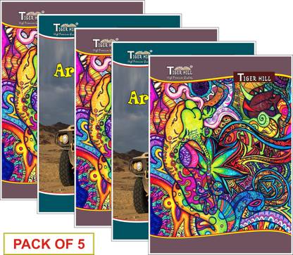 TigerHill A4 NOTE BOOK RULED | SOFT AND THICK PAGES | A4 Notebook Ruled 400 Pages