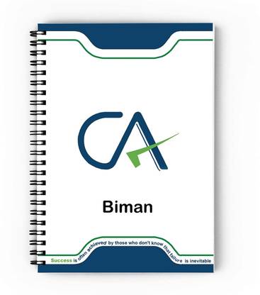 epheriwala CA Biman / Notebook for Chartered Accountant A5 Diary Unruled 140 Pages