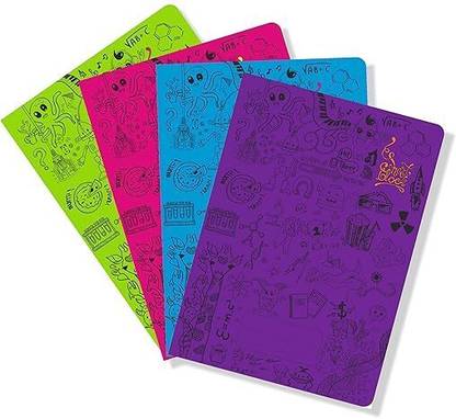 Blisswell Giftings Matrikas Smart Block Flexi Notebook King Size Pack of 4 Book-size Notebook Ruled 180 Pages