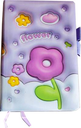 Blooming Box Flower Diary | Cute Diary | Small Diary A6 Diary Single Ruling 192 Pages