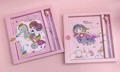 Tera13 cute diary pen set A5 Notebook Ruled 70 Pages