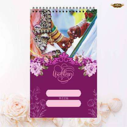Nyouta Wedding Notepad Regular Note Pad Single Ruled. 100 Pages