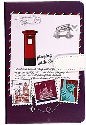 Vintager Charm Secure Post Box Design Diary with Magnetic Closure A5 Diary Ruled Pages 120 Pages