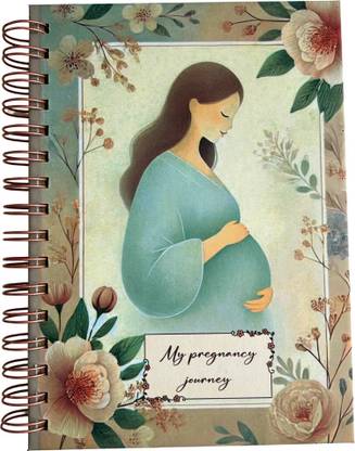 Bop Canvases Pregnancy Diary A5 Diary Printed 180 Pages