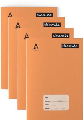 Classmate Brown Cover Regular Notebook Single-line(Ruled) 172 Pages