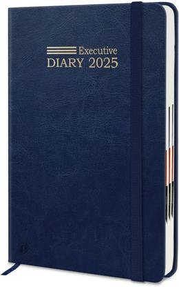 Jhingalala Leather Cover Hardbound Executive 2025 Diary I New Year Planner Diary 2025 I A5 Diary Ruled 344 Pages