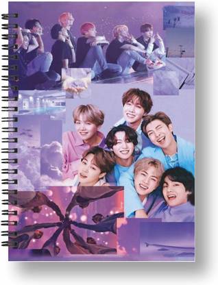 Papco BTS NOTEBOOK A5 Diary Ruled 144 Pages