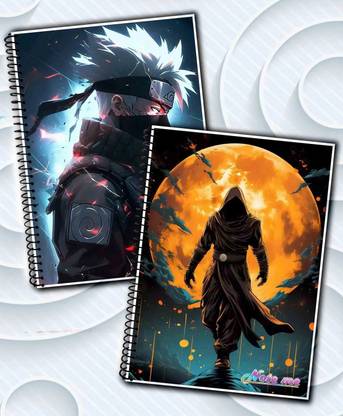 NOTEme Ninja Warrior & Moonlit Assassin Edition (Inspired by Kakashi) A5 Notebook Unruled 200 Pages