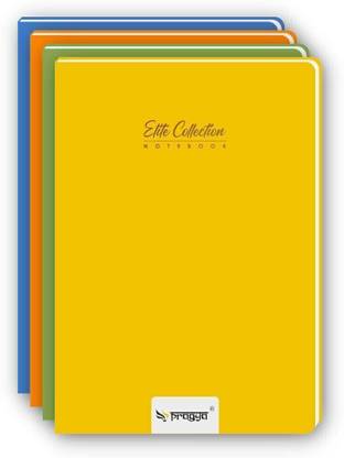 Pragya Elite Collection | Hard Case Notebook A4 Notebook Single Ruled 360 Pages
