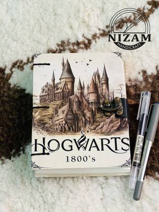 NIZAM HANDICRAFT Harry Potter Hogwarts Print special binding A5 Diary Un-Ruled A5 Diary 200 200 Pages