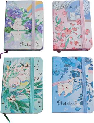 Blooming Box Cat Diary | Cute Diary | Small Diary Pocket-size Diary Single Ruling 160 Pages
