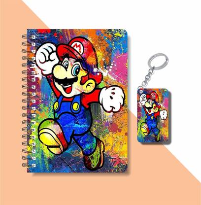 craft maniacs SUPER MARIO A5 Notebook RULED 160 Pages