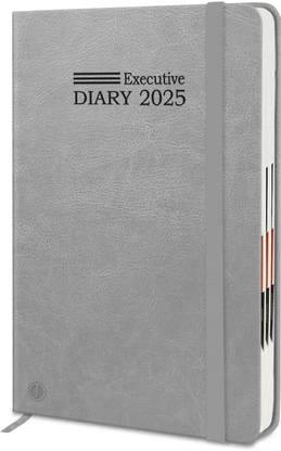 Jhingalala Leather Cover Hardbound Executive Diary 2025 I New Year Planner Diary 2025 I A5 Diary Ruled 344 Pages